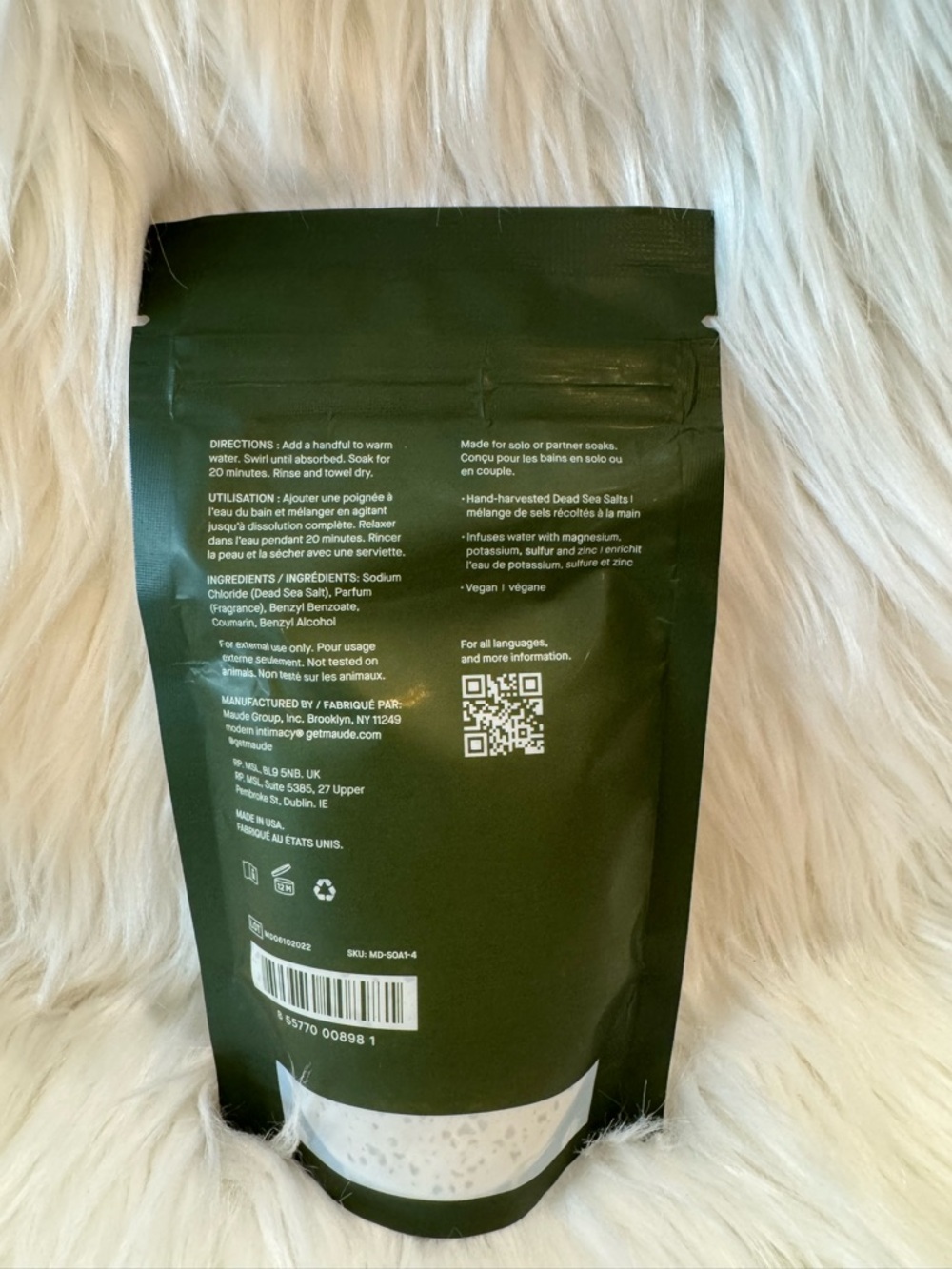 Maude soak bathsalts no. 2, 4oz, NIB. - Picture 3 of 3